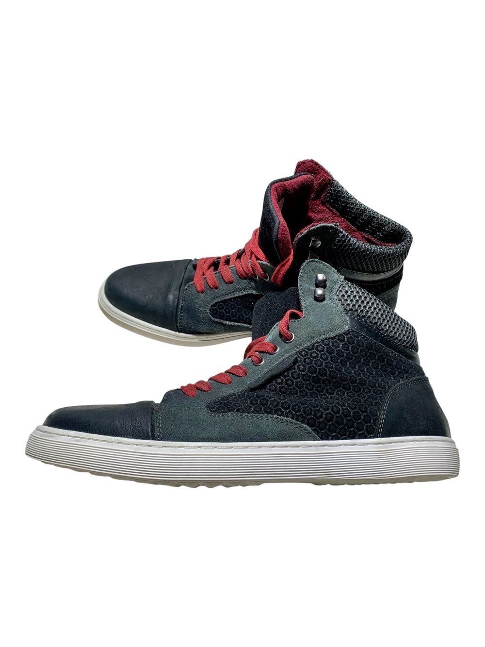 Men's Robert Wayne High-Top Gunther .001 Suede Sneakers Size 10.5